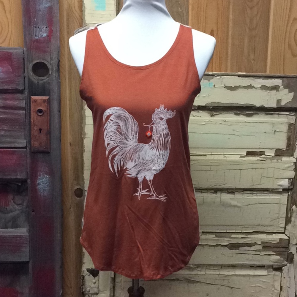 🏷SOLD-Fuego Azul Gallo Tank